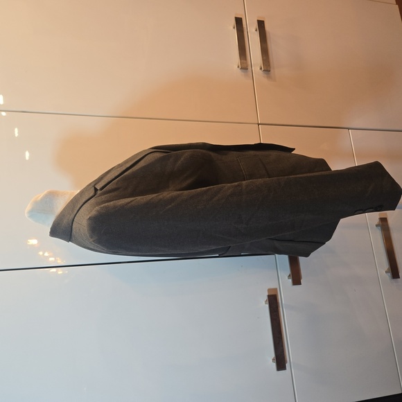 Antonio Melani Womens Stretch Single Breasted Pleated Blazer Grey size 6 - Picture 8 of 11